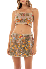 Vicky crop top Danina skirt